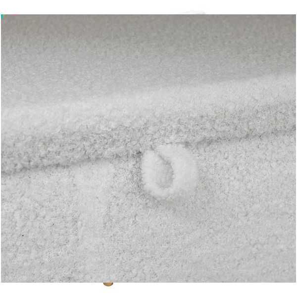 Декоративна табуретка с място за съхранение  Mercado Trade, Бял