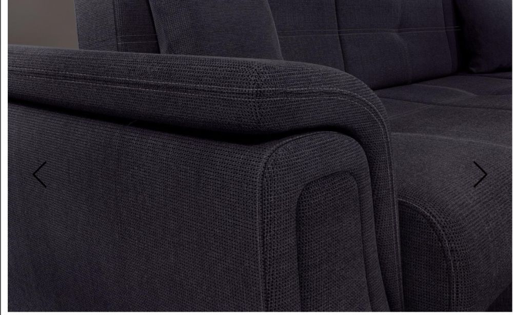 Разтегателен диван + клик-клак механизъм , антрацит , десен
Разтегател