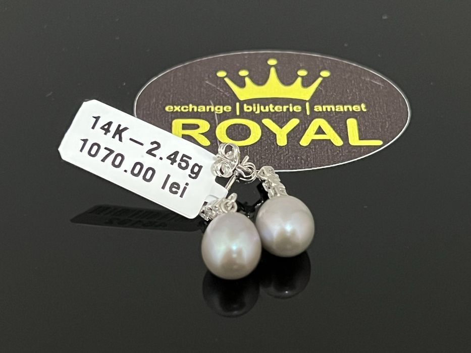 Bijuteria Royal CB : Cercei aur 14k 2,45 grame
