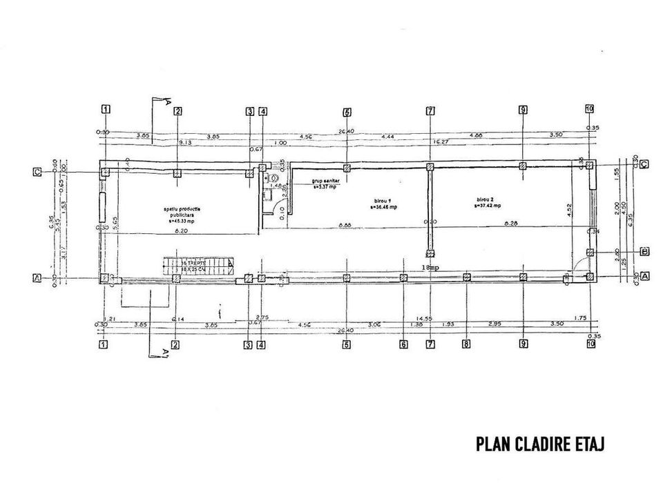 Cladire P+1 (270mp)+ Teren (1070mp) - zona Mall-Posibilitate rate