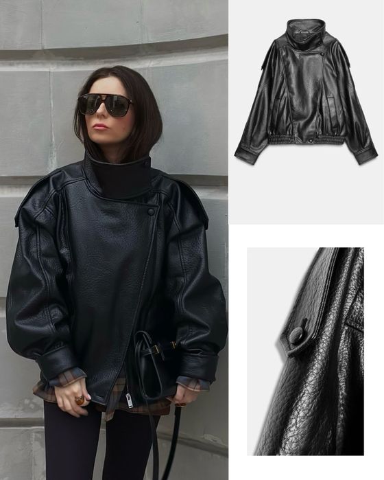 Кожаная куртка от Zara