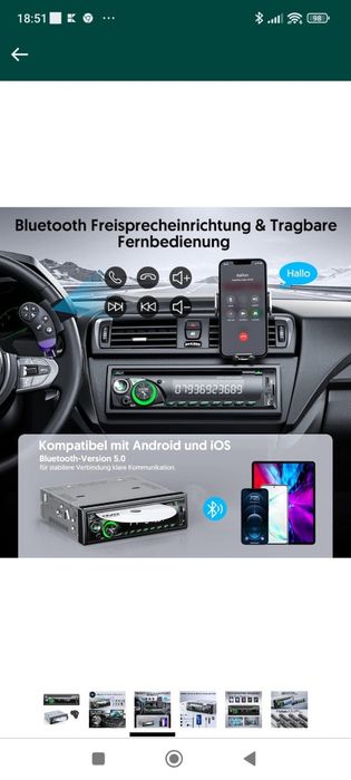 Radio DVD BT USB ect Este nou are și telecomanda