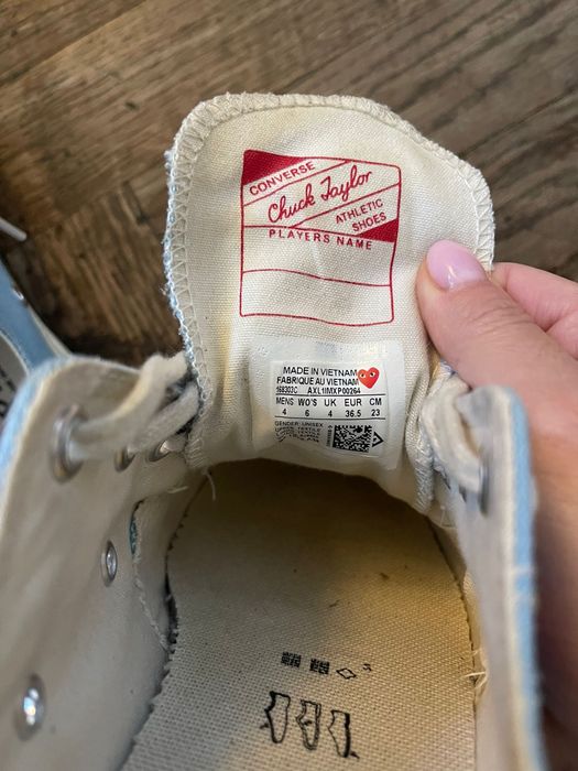 Converse X Comme des Garçons PLAY Chuck 70 Blu