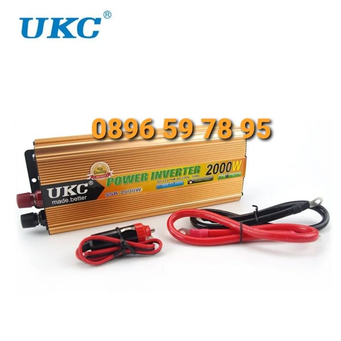 1000 W Инвертор Преобразовател 24 12v 500w Кола Камион Автобус Инвенто