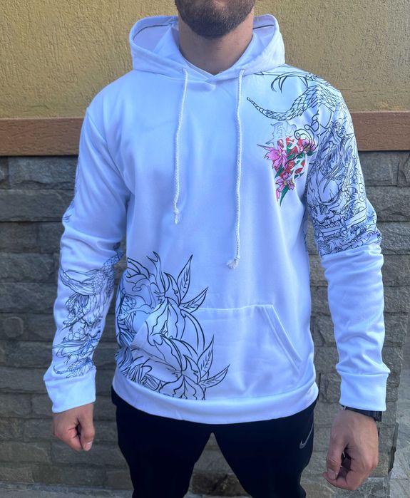 Унисекс суитчър в черно и бяло