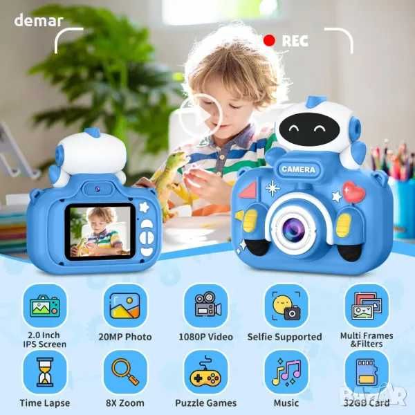 Детска камера GREENKINDER, 2,0 инч 1080PHD с 32GB карта за деца 3-12г.