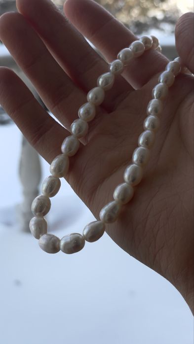 Ожерелье из натурального жемчуга