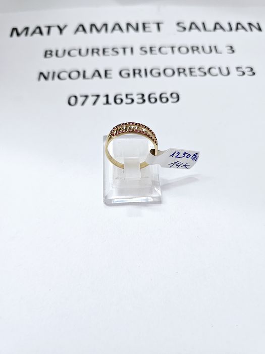 Vand inel dama din aur 14 k 2.39 g cod 932