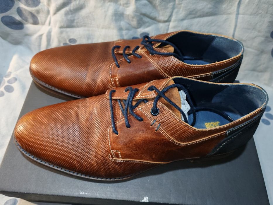 Елегантни мъжки обувки от естествена кожа Oliver Jacob №43