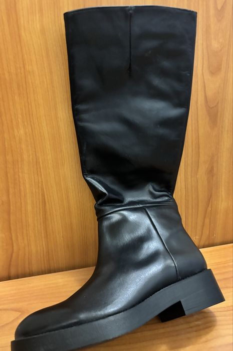 Кожени ботуши ZARA