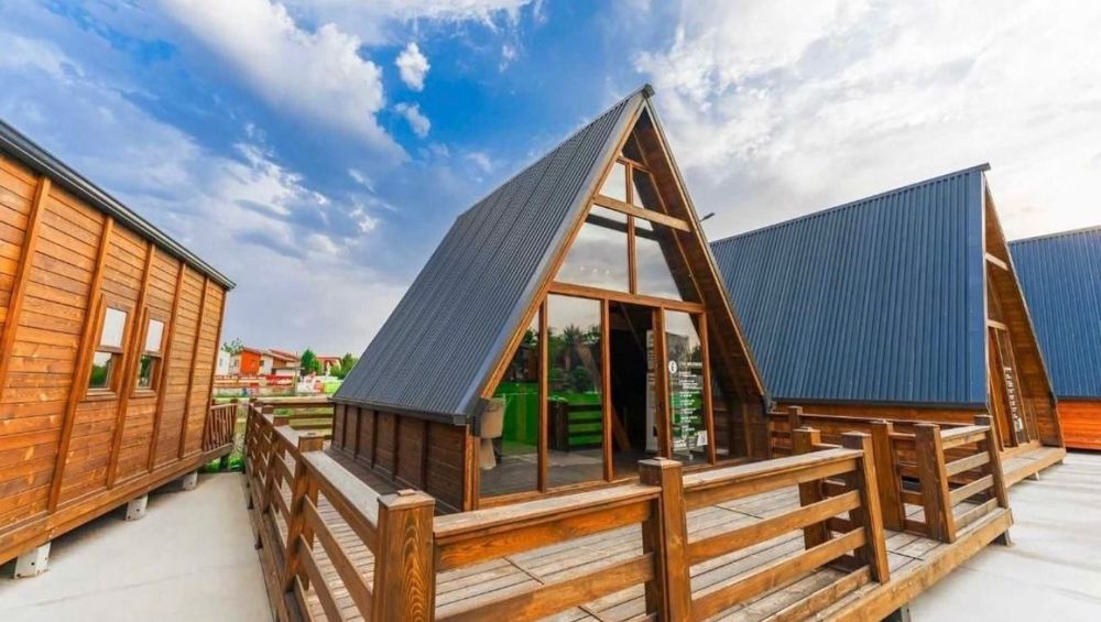 Vand cabane din lemn tip A