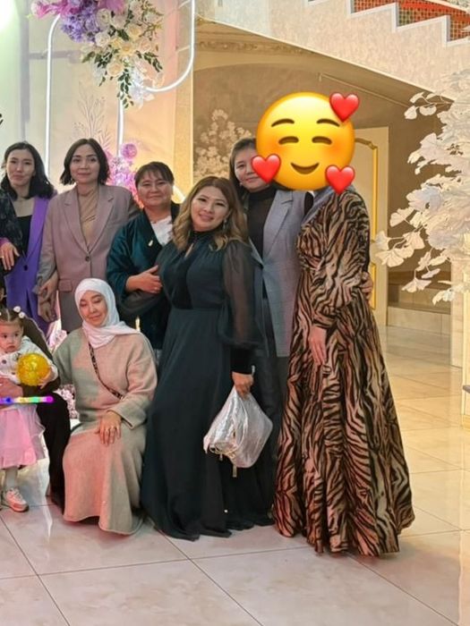 Тигровое платье нарядное