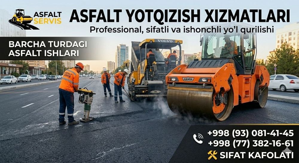 Asfat yotqizish qizmatlari