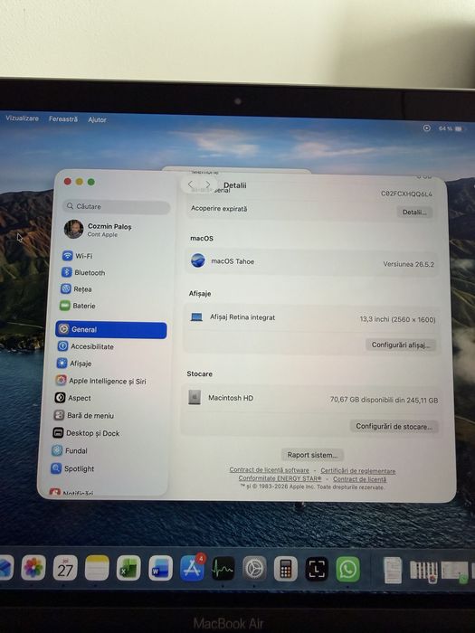 Macbook Air M1 256GB