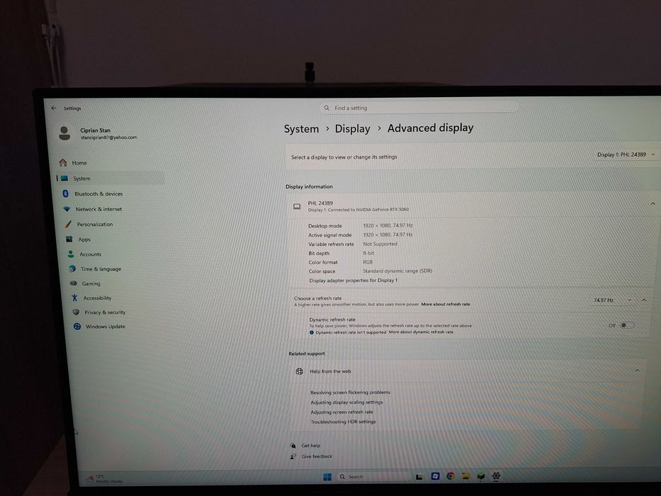Monitor Philips model 243B9