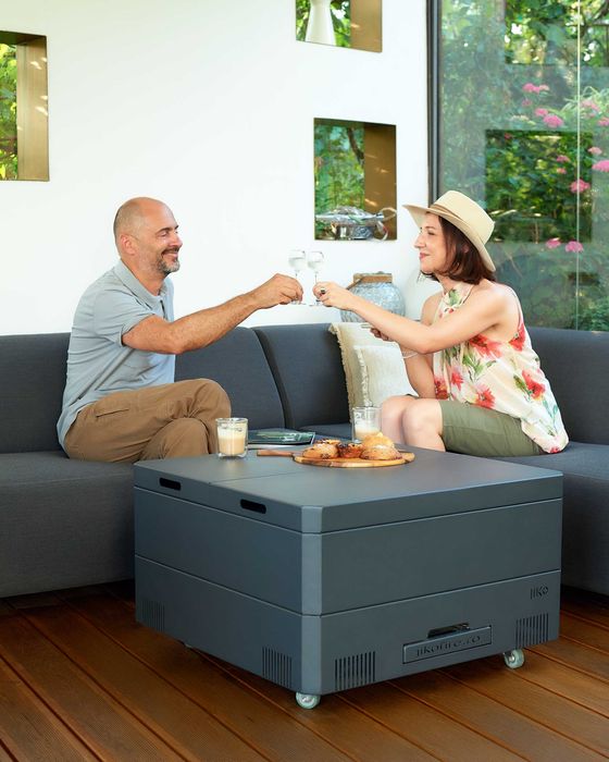 Masa de cafea/firepit smokeless/semineu de terasa