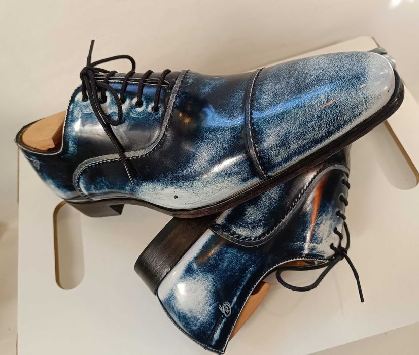 Panfofi de lux 42 42.5 43 oxford cap toe GREVE NOI lucrati manual