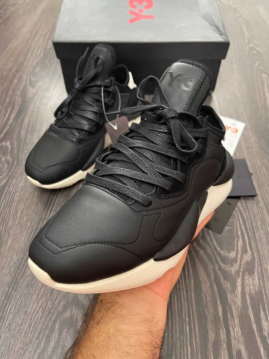 Adidasi Y-3, Kaiwa - Black Premium din Piele NOI Yohji Yamamoto Y3