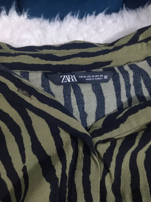 Compleu animal print kaki și negru S - M ZARA