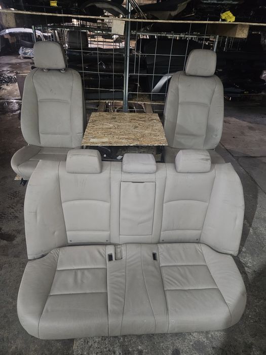 Interior piele crem BMW seria 5 F10 cu încălzire