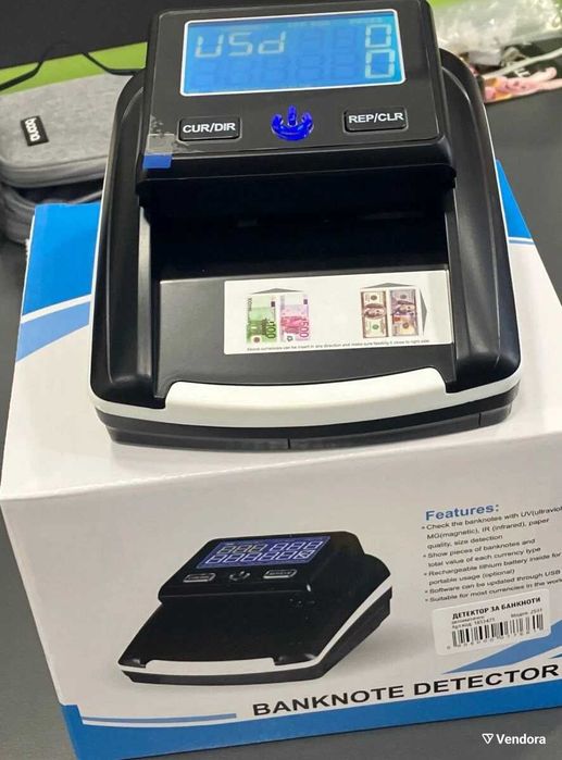 Детектор за фалшиви банкноти AL-130T,Светкавичен анализ, LCD дисплей