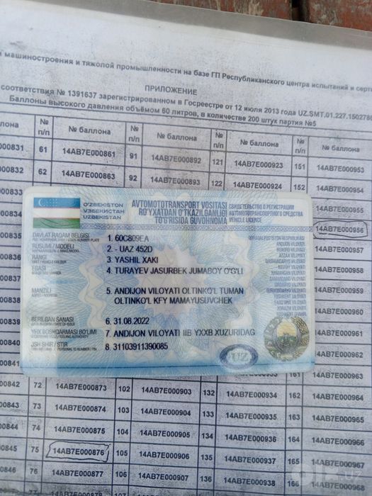 Уваз 1984 йил сотилади