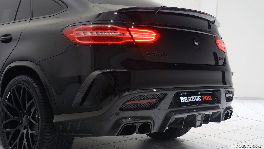 Карбон добавки към задна броня за GLE Coupe AMG C292