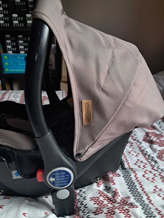 CHIPOLINO бебешко кошче столче за автомобил черно с кафяво КАТО НОВО