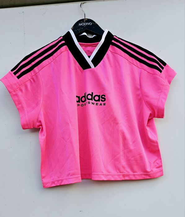 Adidas бонбонено розоро оригинална дамска тениска Л/Хл размер
