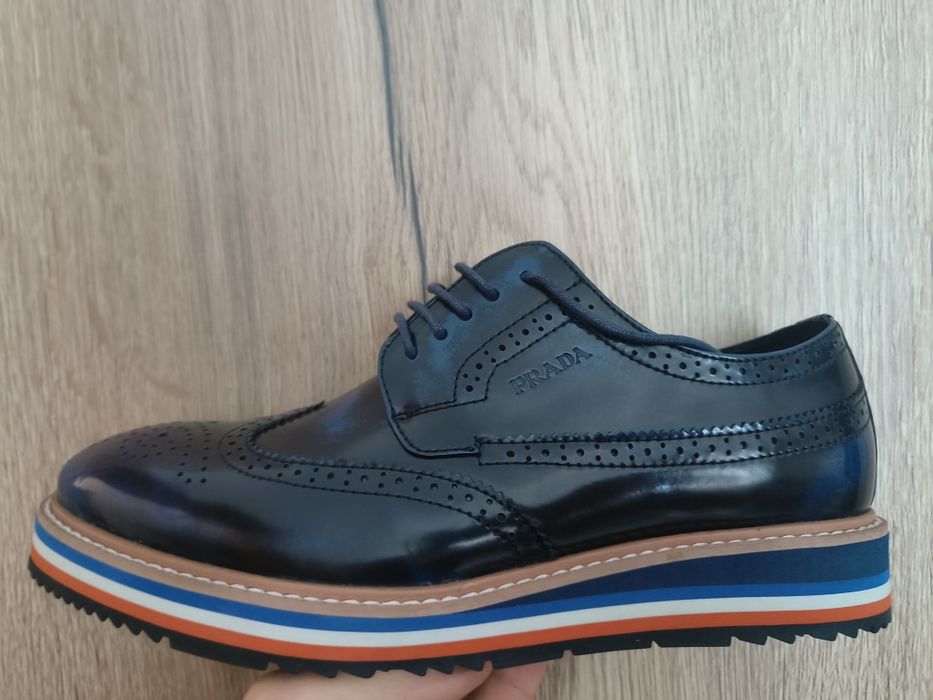 pantofi prada brogue derby sport