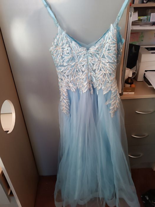 Бална рокля синя