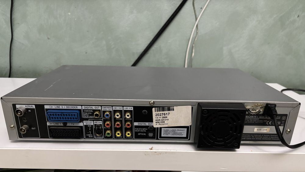 DVD Recorder SONY RDR-GX210