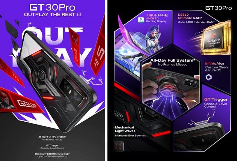 Игровой Infinix GT 30 Pro полный набор