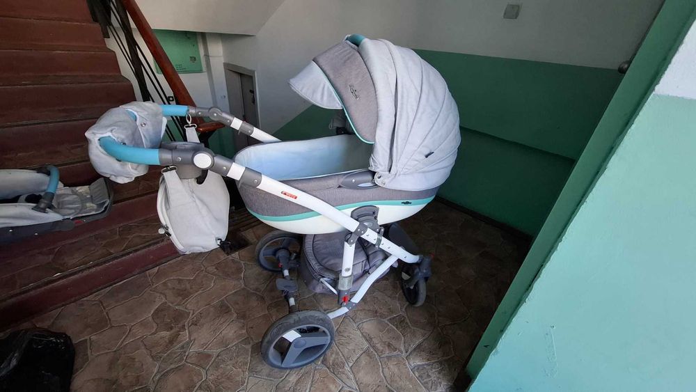 Бебешка количка ADAMEX Vicco Grey 2 в 1