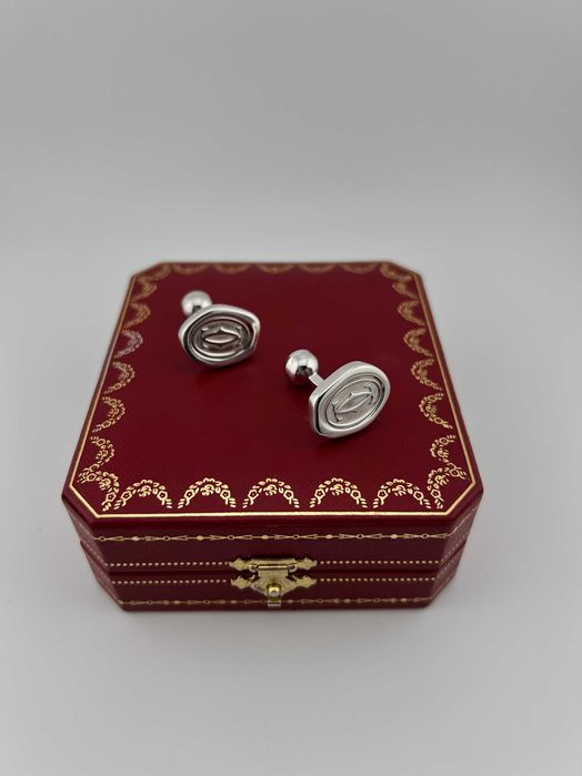 Запонки Cartier из серебра 925