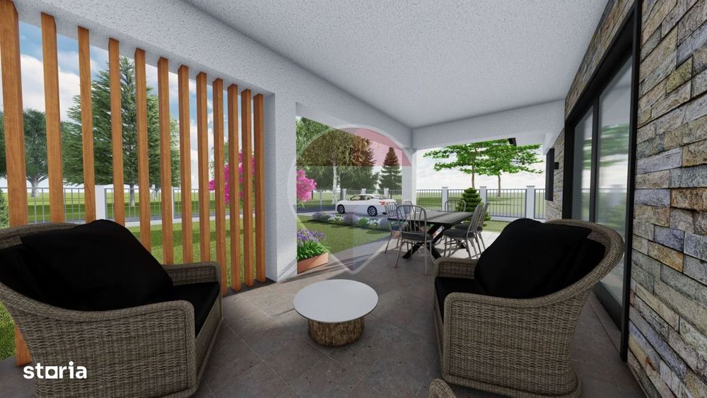 Casă nouă cu 4 camere LA ROSU si 550m2 teren Mocira, Maramureș