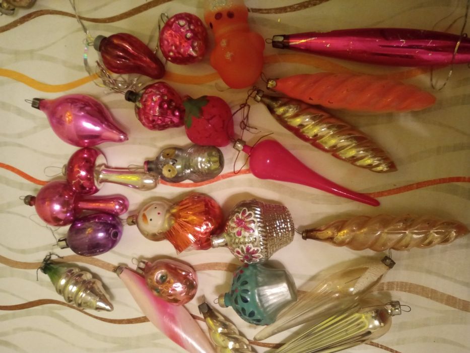 Игрушки ёлочные советской эпохи