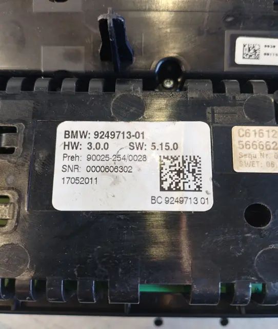 Climatronic Comanda Clima lipsa buton 9249713 BMW Seria 7 2009