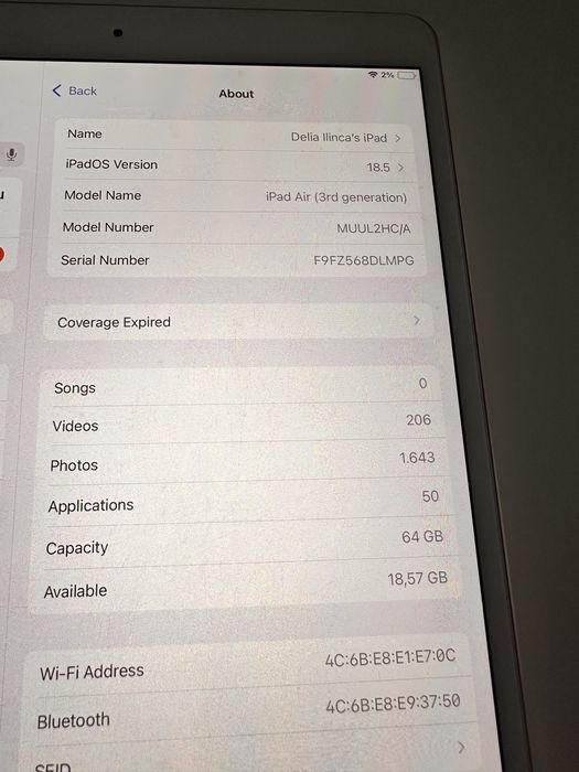 Ipad  Air generatia 3