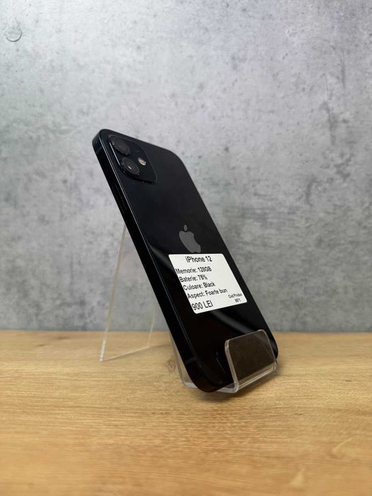 ZAP AMANET Gara de Nord - iPhone 12 - 128GB - Black - 75% baterie