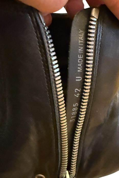 Rick Owens Ramones hi-top adidasi din piele - 42