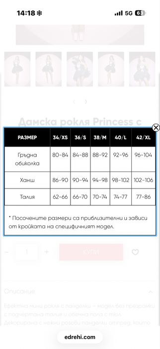 Нова елегантна рокля