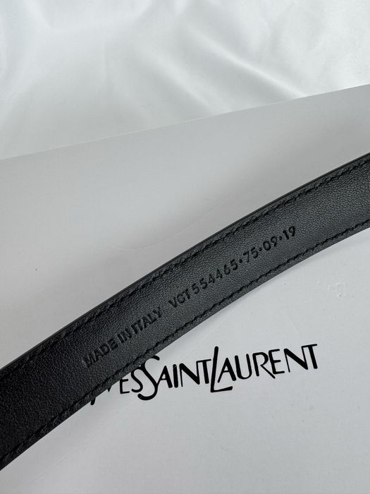 Curea ysl yves saint laurent piele naturala slim