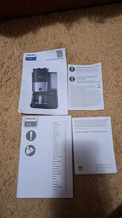 Philips All-in-1 Brew HD7900/50 cu râșniță integrată – folosită o singură dată, în cutia originală.