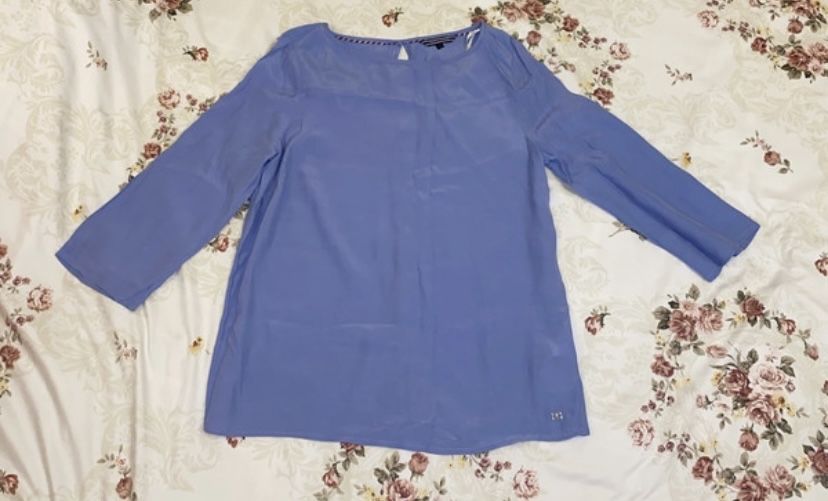 Bluza Tommy Hilfiger viscoza nepurtata