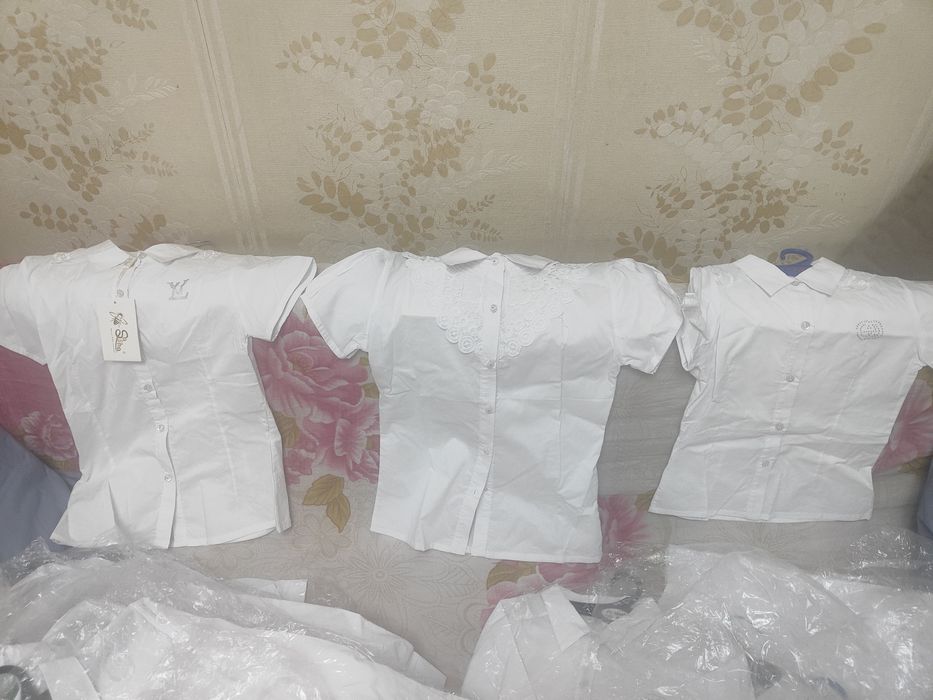 Блузки белые школьные