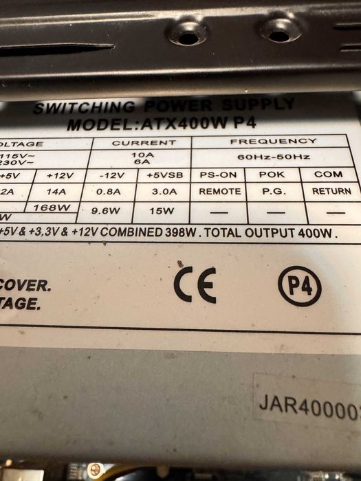 Комплект ASRock G31M-S + Intel Celeron E1500 + 2GB DDR2 + 400W PSU