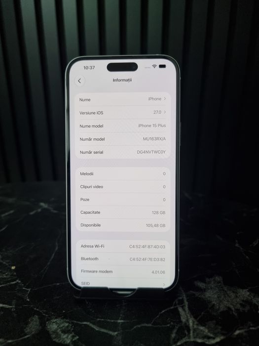 Noble Amanet - iPhone 15 Plus, 128GB, 82%