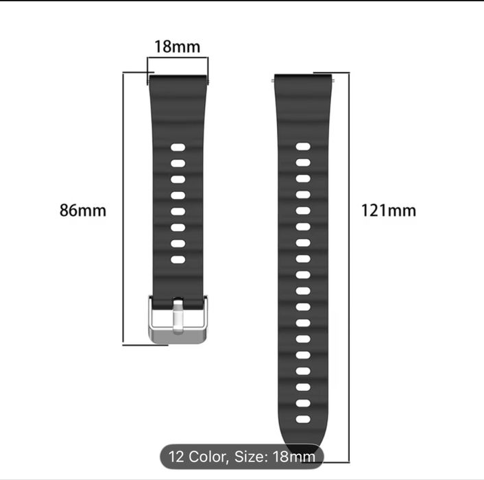 Curea 18mm din silicon pentru Huawei Gt 4,5,6,41mm