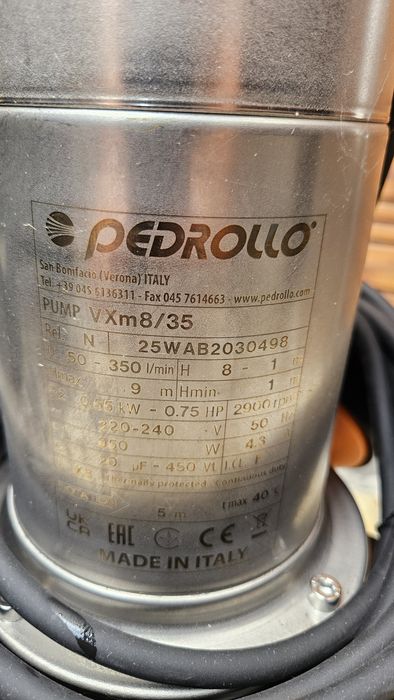Pompa submersibila ape murdare Pedrollo